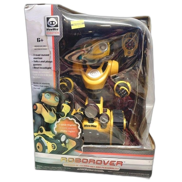 Wow Other - WowWee 2008 RoboRover Remote Control Robot Interactive Yellow Model 8405…